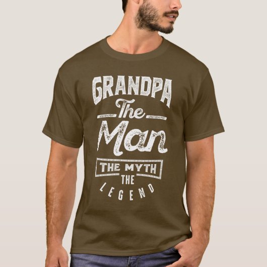 Opa. Het Man. De mythe. De legende T-shirt (Voorkant)