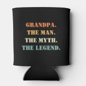 Opa het Man de mythe de Legende Vaderdag Blikjeskoeler (Achterkant)