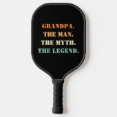 Opa het Man de mythe de Legende Vaderdag Pickleball Paddle (Achterkant)