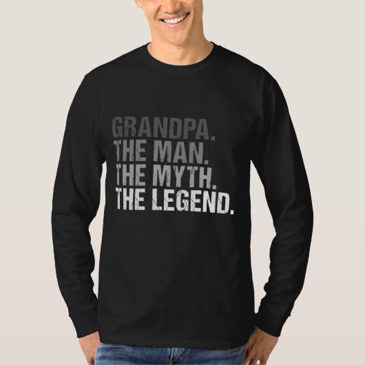 Opa het Man de mythe de Legende Vaderdag T-shirt (Voorkant)