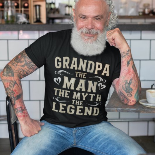 opa | Het Man De mythe De legende Vaderdag T-shirt