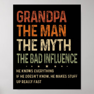 Opa het Man de mythe de slechte invloedssferen Poster
