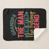 Opa - het Man, de mythe, de Vissende leger Sherpa Deken (Voorkant (horizontaal))