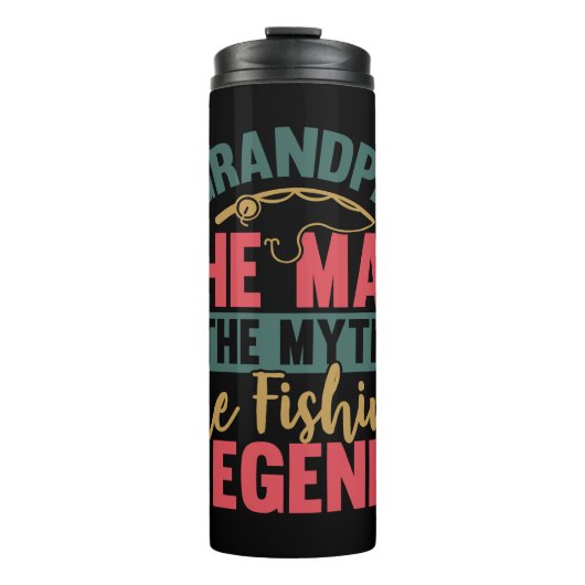 Opa - het Man, de mythe, de Vissende leger Thermosbeker (Voorkant)