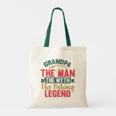 Opa - het Man, de mythe, de Vissende leger Tote Bag (Achterkant)