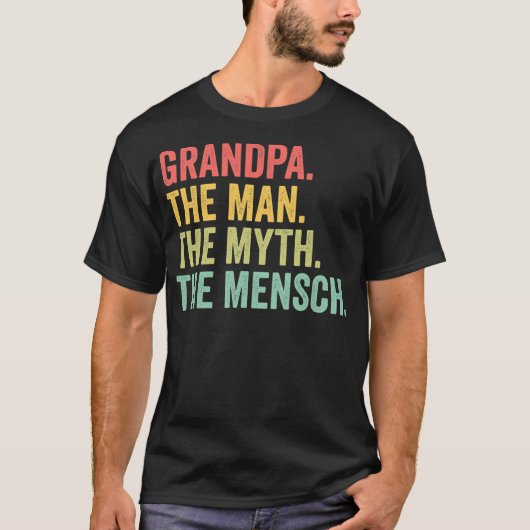 Opa Het Man De mythe der Mensch T-shirt (Voorkant)