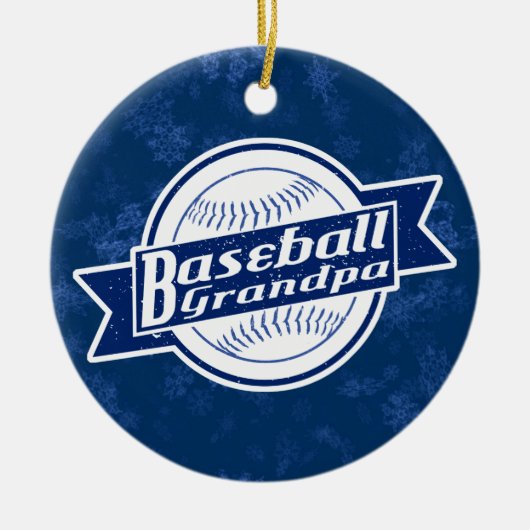 Opa Holiday Decoratie honkbal (Voorkant)