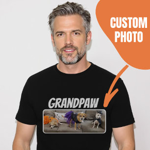 Opa Hond Opa Custom Foto T-shirt