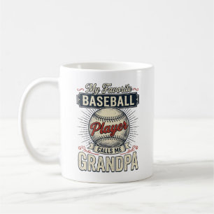 Opa-honkbal Vintage Gravure Shirt Ontwerp_1 Koffiemok