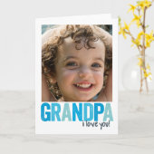 Opa, houd ik van u! kaart (Gele Bloem)