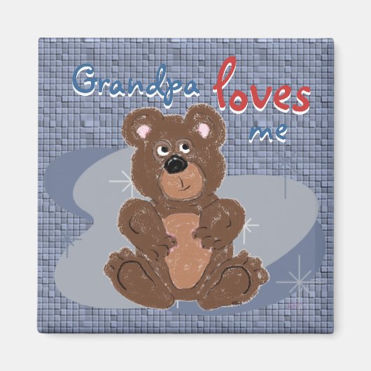 Opa houdt van me magneet (Voorkant)