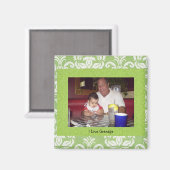 Opa: "I Love Grandpa" Foto Lijst Magnet (Voorkant / Achterkant)