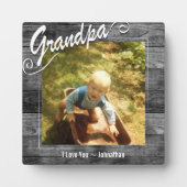 Opa Ik hou van je foto Fotoplaat (Voorkant)
