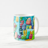 Opa in Planet Bloop - Monster Cup Koffiemok (Voorkant rechts)
