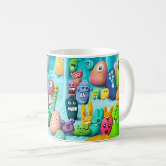 Opa in Planet Bloop - Monster Cup Koffiemok (Voorkant rechts)
