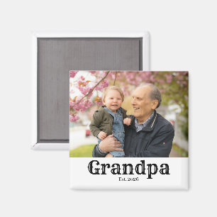 Opa ingesteld est. jaar magneet