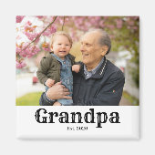 Opa ingesteld est. jaar magneet (Voorkant)