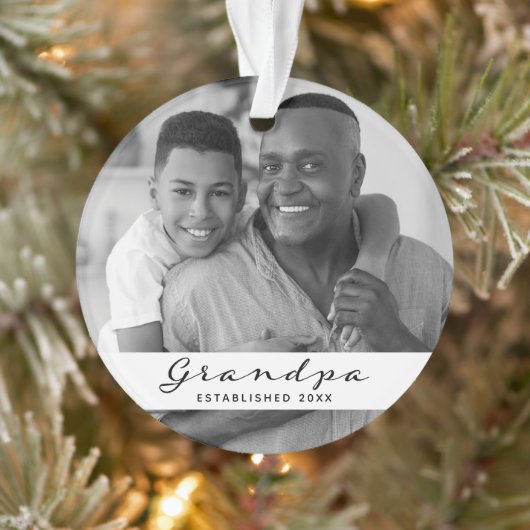 Opa ingesteld | Foto: Heart Black and White Ornament (Boom)