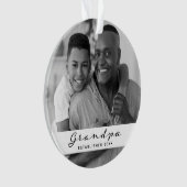 Opa ingesteld | Foto: Heart Black and White Ornament (voorkant)