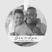 Opa ingesteld | Foto: Heart Black and White Ornament (voorkant)