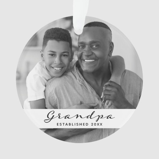 Opa ingesteld | Foto: Heart Black and White Ornament (voorkant)