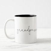 Opa ingesteld | Grandma Gift Tweekleurige Koffiemok (Links)