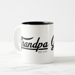 Opa ingesteld | Grandpa Gift Tweekleurige Koffiemok