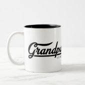Opa ingesteld | Grandpa Gift Tweekleurige Koffiemok (Links)