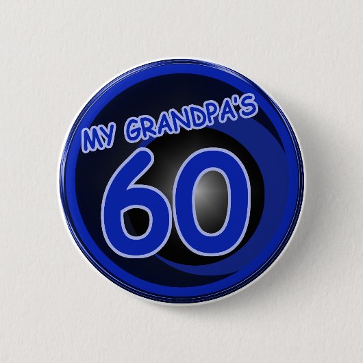 Opa is 60 ronde button 5,7 cm (Voorkant)