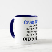 Opa is cool beste oude school grappig schattig cit mok (Voorkant links)