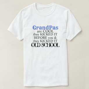 Opa is cool beste oude school grappig schattig cit t-shirt