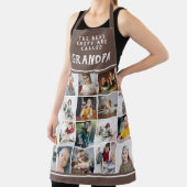 Opa is de beste Chef Brown Photo Collage Schort (Insitu)