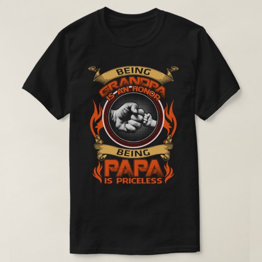 opa is een eer om te zijn dat papa geen prijs heef t-shirt (Design voorkant)
