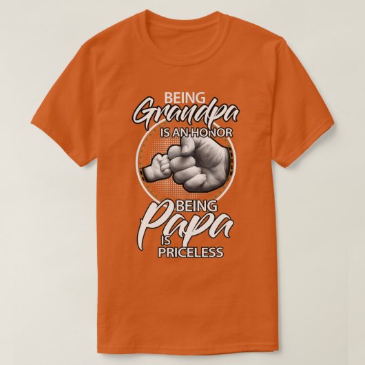 Opa is een eerwaarde die PaPa is, is zonder wrijvi T-shirt (Design voorkant)