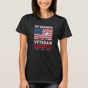 Opa is mijn held  Trots Amerikaans veteraan grootv T-shirt