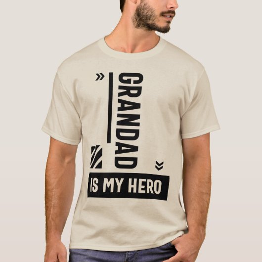 Opa is mijn Hero Gift voor opa Fathers Day T-shirt (Voorkant)