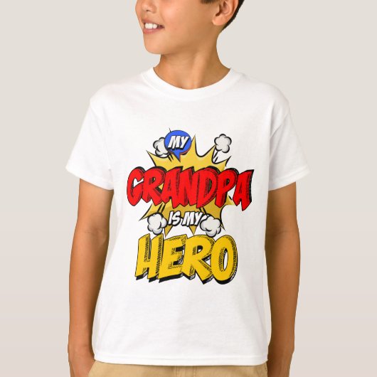 Opa is mijn Hero T-shirt (Voorkant)