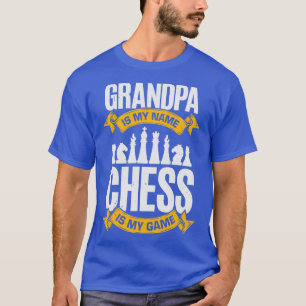 Opa is mijn naam Chess is mijn spel T-shirt