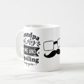 Opa is mijn naam en spil is mijn Mok (Voorkant links)