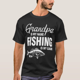 Opa is mijn naam vissen t-shirt