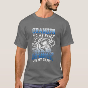 Opa is mijn naam Vist mijn spel 1443 T-shirt