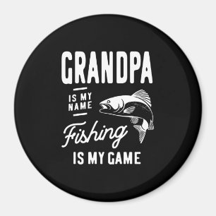 Opa is mijn naam Vist mijn spelcadeau Magneet