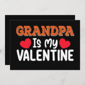 Opa is mijn Valentijnsdag familie zoon dochter Kaart (Voorkant / Achterkant)