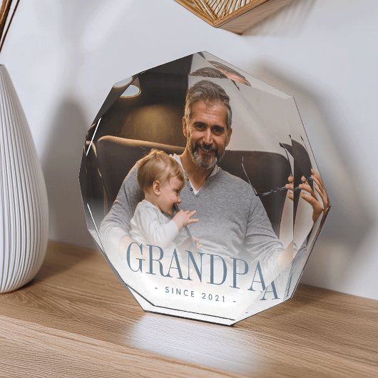 Opa jaar ingesteld fotoblokken