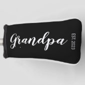 Opa  jaar ingesteld jaar golfheadcover (Voorkant)