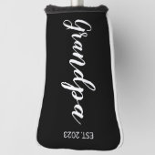 Opa  jaar ingesteld jaar golfheadcover (Draai 90)