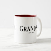 Opa jaar ingesteld tweekleurige koffiemok (Voorkant rechts)