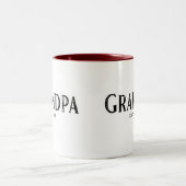 Opa jaar ingesteld tweekleurige koffiemok (Center)