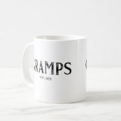 Opa jaar opgericht koffiemok (Voorkant links)