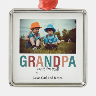 Opa Je bent de beste foto Custom Modern Metalen Ornament